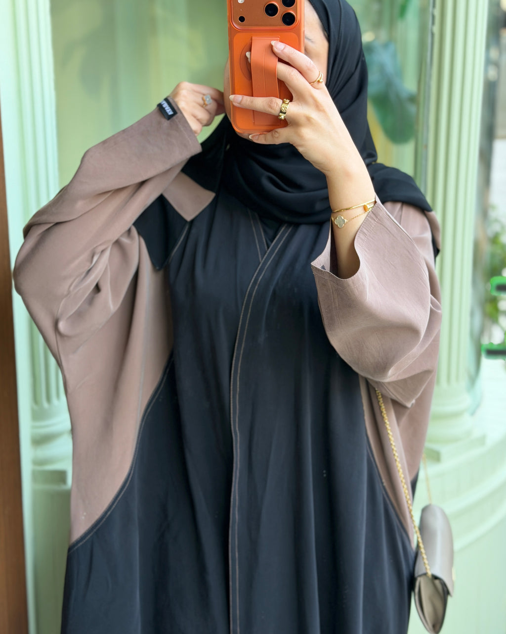 بشت حرير مغسول free size